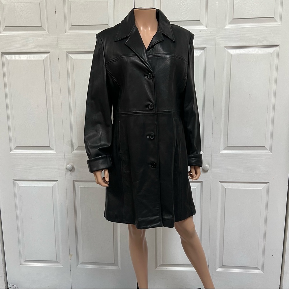 NOS Leather Limited Black Coat Thermolite Active Removable Insulation Women’s L - Picture 13 of 15